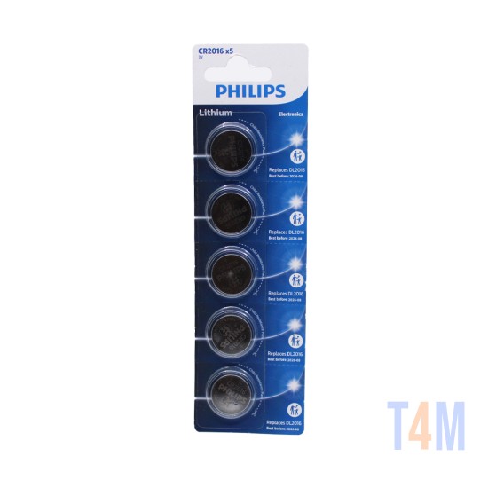PHILIPS ALKALINA BUTTON CELL BATTERY CR2016